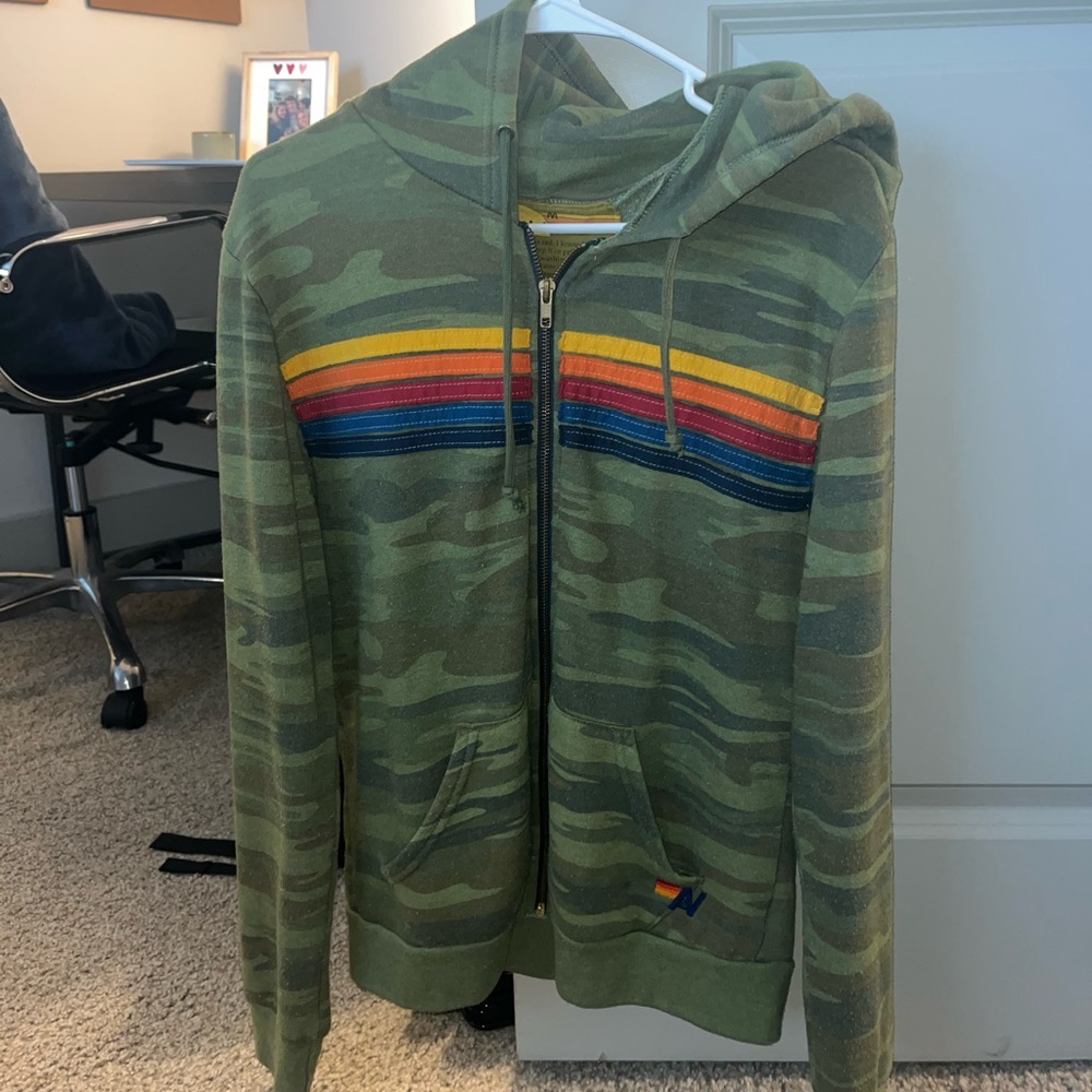 Aviator nation zip up hoodie